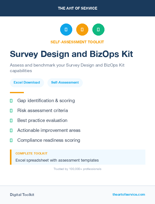 Survey Design and BizOps Kit