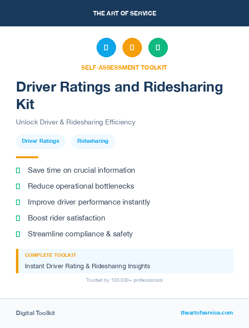 Driver Ratings and Ridesharing Kit