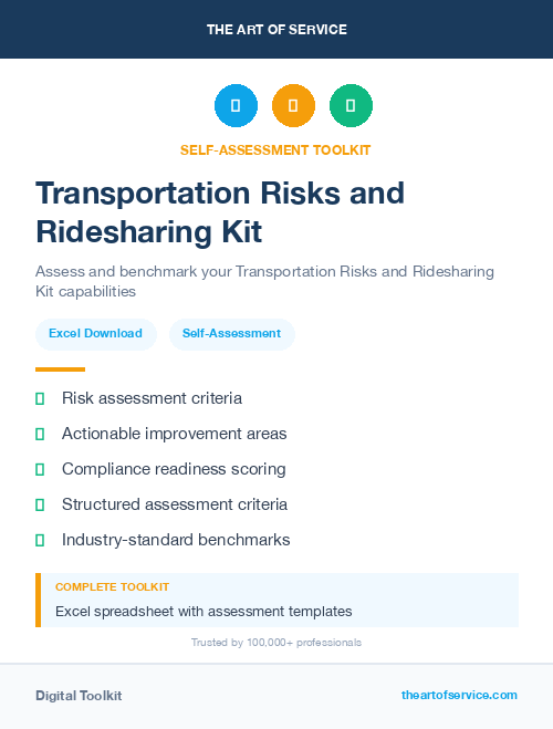 Transportation Risks and Ridesharing Kit
