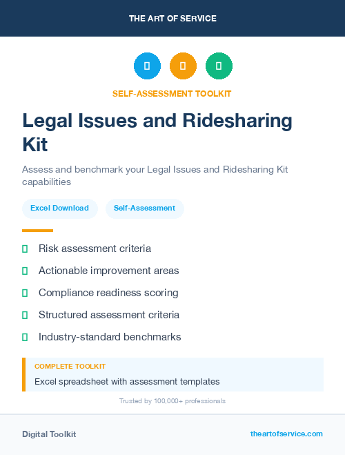 Legal Issues and Ridesharing Kit