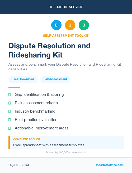 Dispute Resolution and Ridesharing Kit