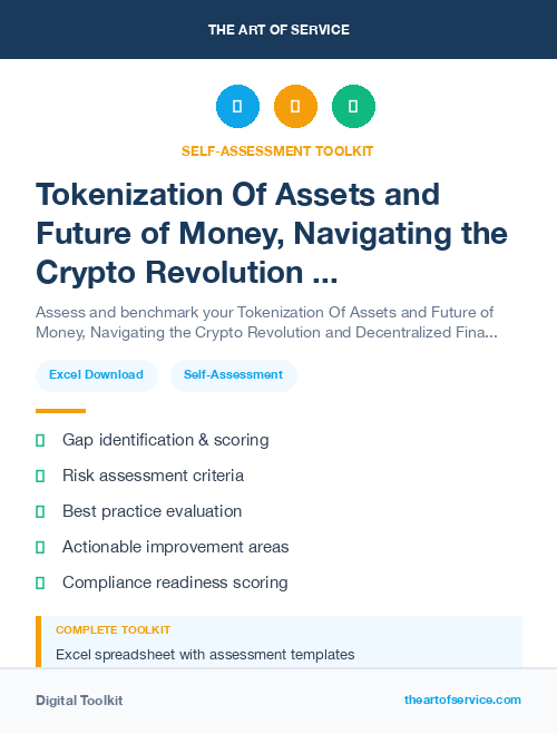Tokenization Of Assets and Future of Money, Navigating the Crypto Revolution and Decentralized Finance Kit