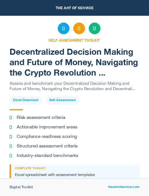 Decentralized Decision Making and Future of Money, Navigating the Crypto Revolution and Decentralized Finance Kit