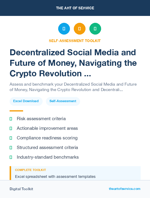 Decentralized Social Media and Future of Money, Navigating the Crypto Revolution and Decentralized Finance Kit