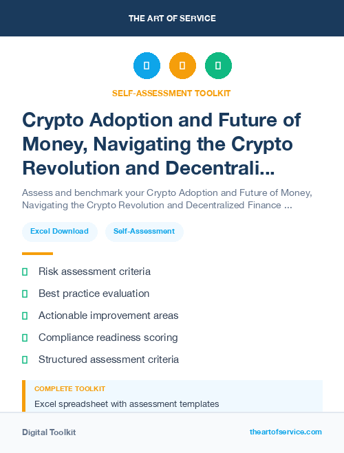 Crypto Adoption and Future of Money, Navigating the Crypto Revolution and Decentralized Finance Kit