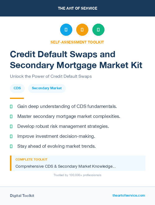 Credit Default Swaps and Secondary Mortgage Market Kit