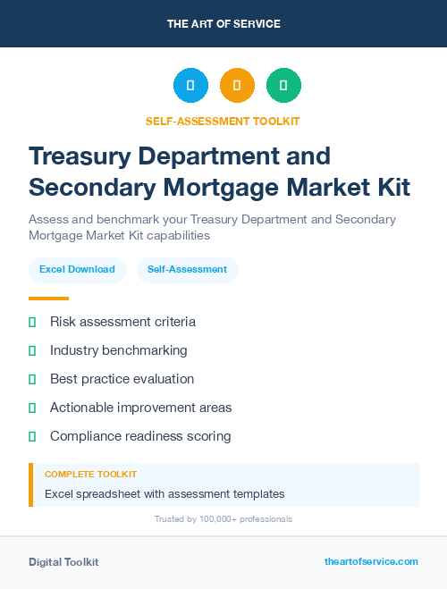 Treasury Department and Secondary Mortgage Market Kit