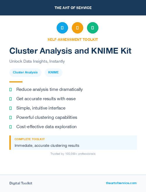Cluster Analysis and KNIME Kit