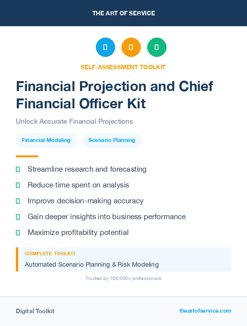 Financial Projection and Chief Financial Officer Kit