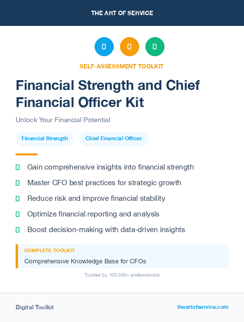 Financial Strength and Chief Financial Officer Kit