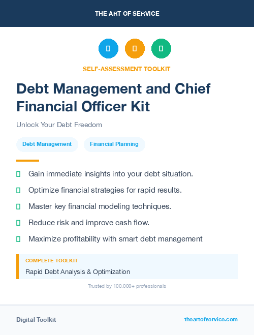 Debt Management and Chief Financial Officer Kit