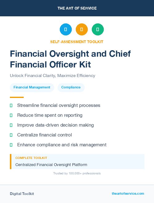 Financial Oversight and Chief Financial Officer Kit