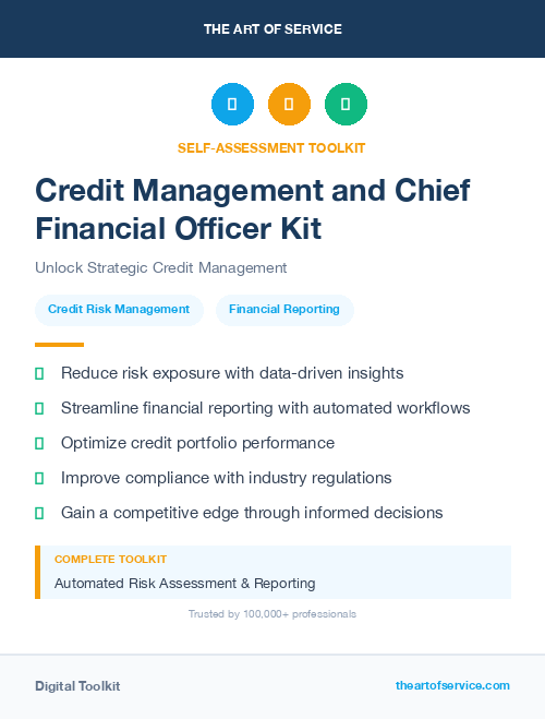 Credit Management and Chief Financial Officer Kit