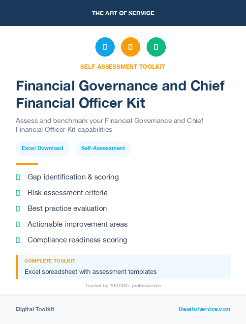 Financial Governance and Chief Financial Officer Kit