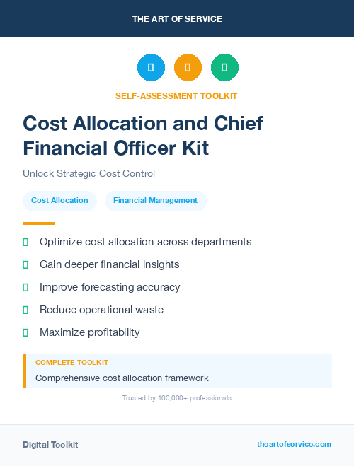 Cost Allocation and Chief Financial Officer Kit