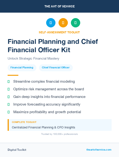 Financial Planning and Chief Financial Officer Kit