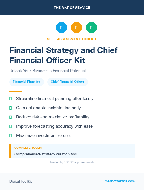 Financial Strategy and Chief Financial Officer Kit