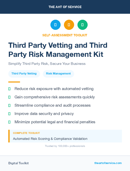 Third Party Vetting and Third Party Risk Management Kit