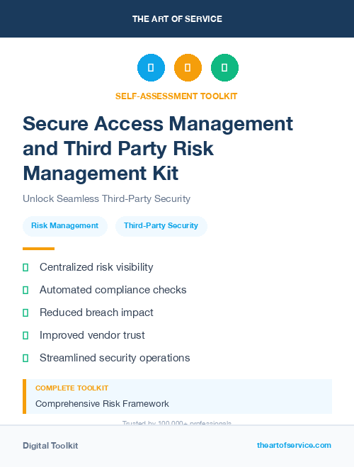 Secure Access Management and Third Party Risk Management Kit