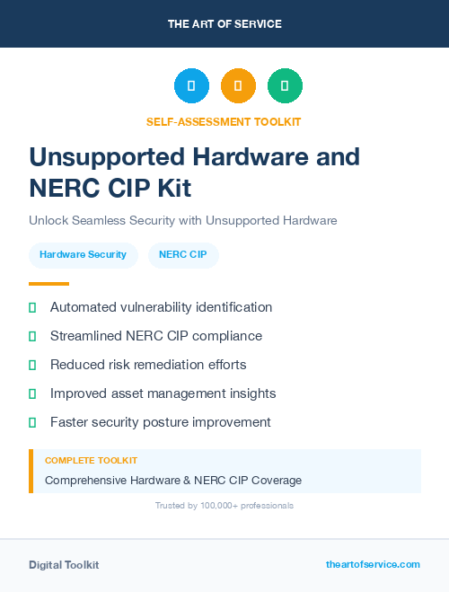 Unsupported Hardware and NERC CIP Kit