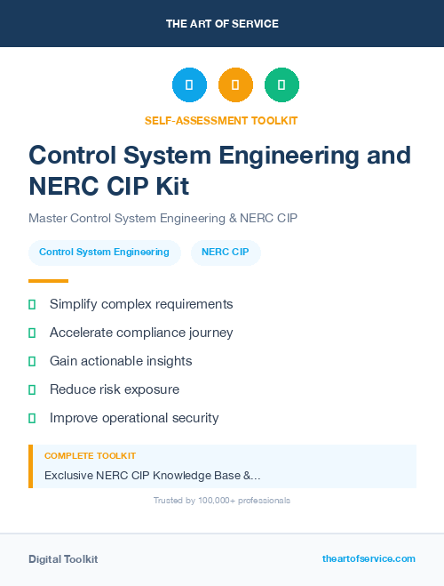 Control System Engineering and NERC CIP Kit