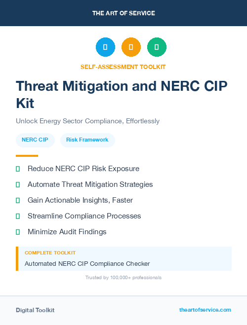Threat Mitigation and NERC CIP Kit