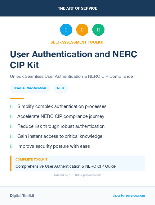 User Authentication and NERC CIP Kit