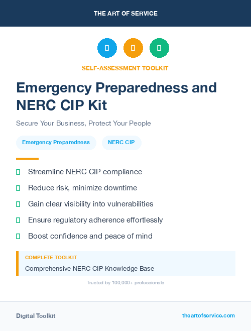 Emergency Preparedness and NERC CIP Kit