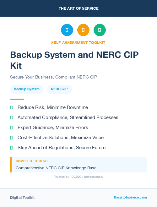 Backup System and NERC CIP Kit