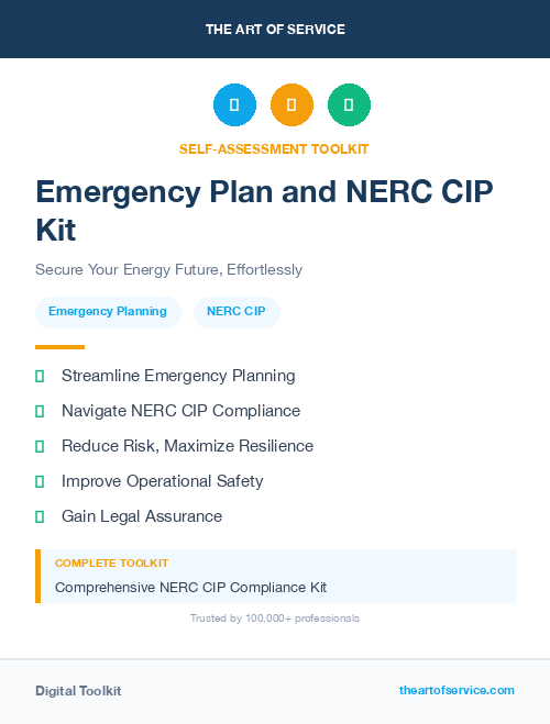 Emergency Plan and NERC CIP Kit