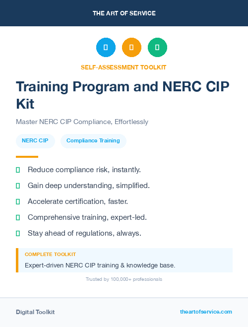 Training Program and NERC CIP Kit