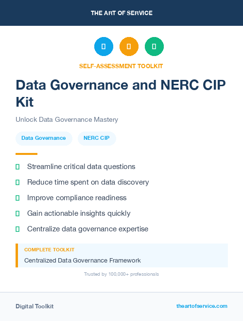 Data Governance and NERC CIP Kit