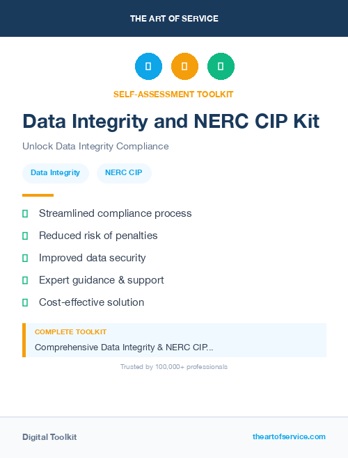Data Integrity and NERC CIP Kit