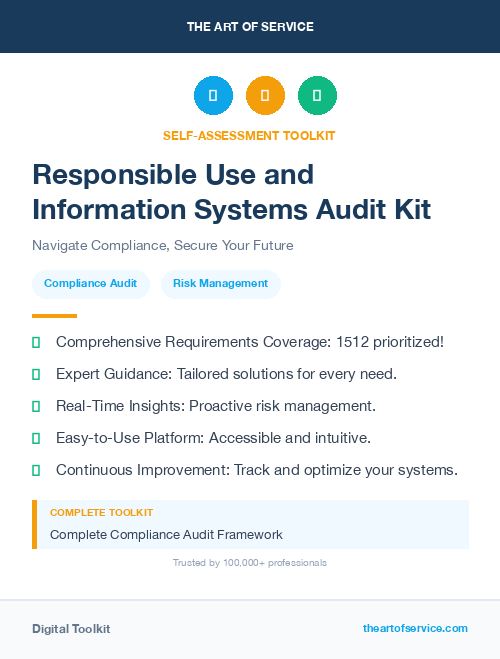 Responsible Use and Information Systems Audit Kit