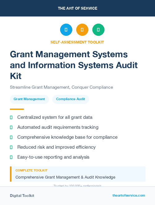 Grant Management Systems and Information Systems Audit Kit
