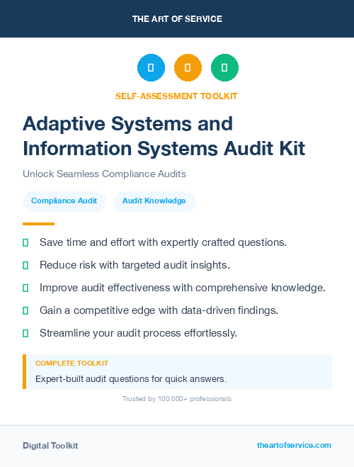 Adaptive Systems and Information Systems Audit Kit