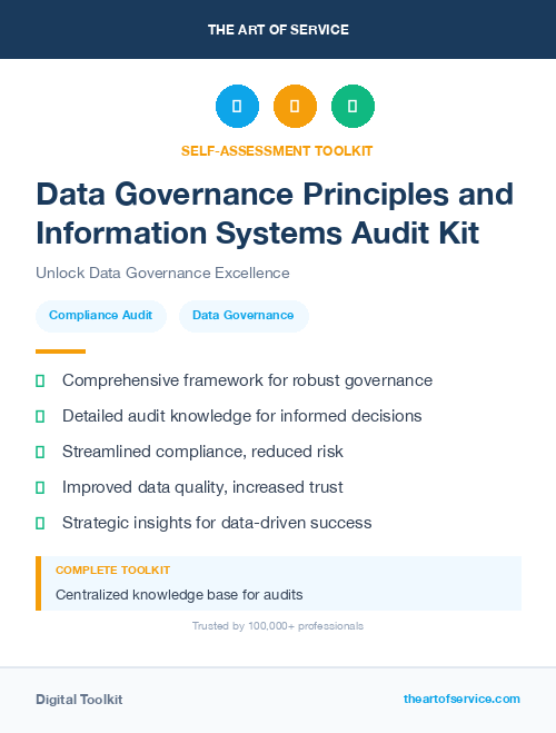 Data Governance Principles and Information Systems Audit Kit