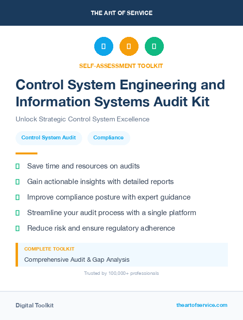 Control System Engineering and Information Systems Audit Kit