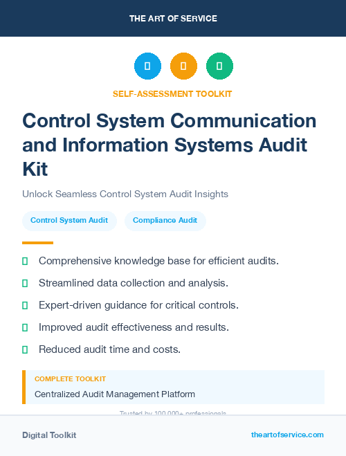 Control System Communication and Information Systems Audit Kit