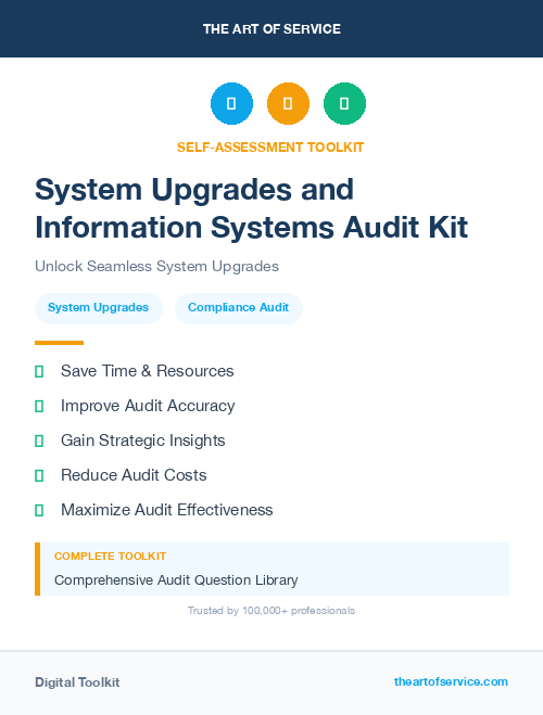 System Upgrades and Information Systems Audit Kit