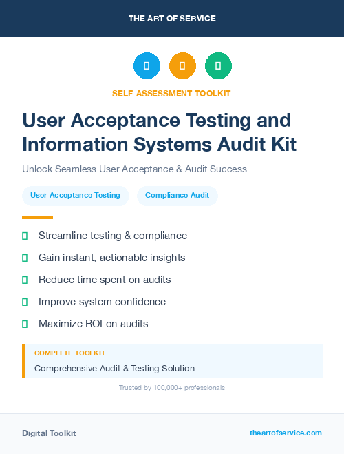 User Acceptance Testing and Information Systems Audit Kit