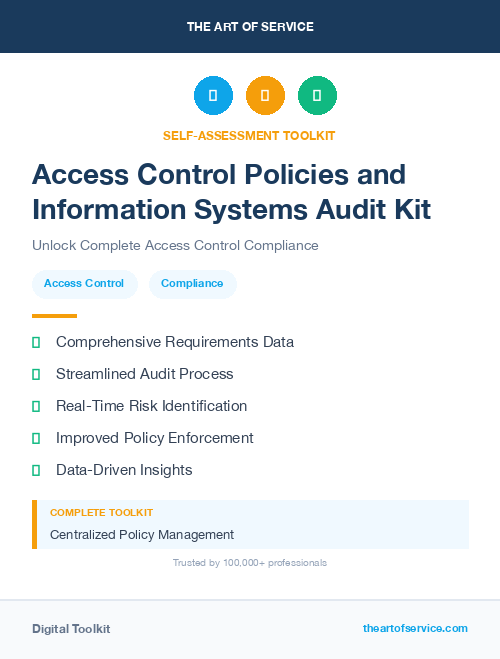 Access Control Policies and Information Systems Audit Kit