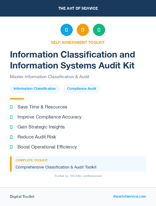 Information Classification and Information Systems Audit Kit