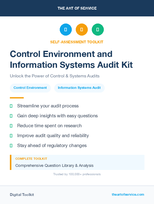 Control Environment and Information Systems Audit Kit