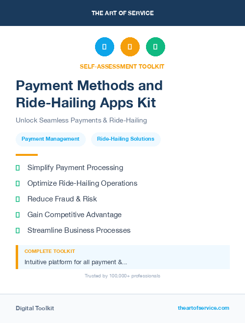 Payment Methods and Ride-Hailing Apps Kit