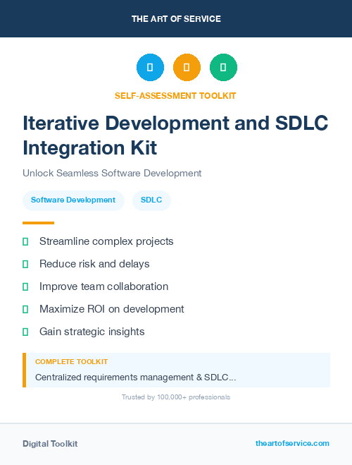 Iterative Development and SDLC Integration Kit