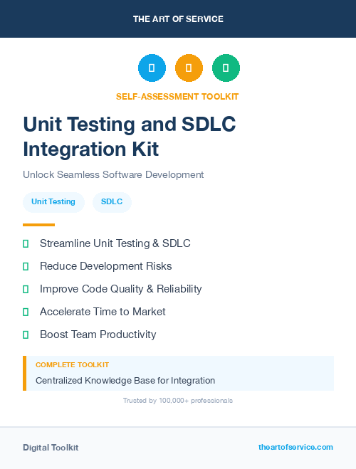 Unit Testing and SDLC Integration Kit