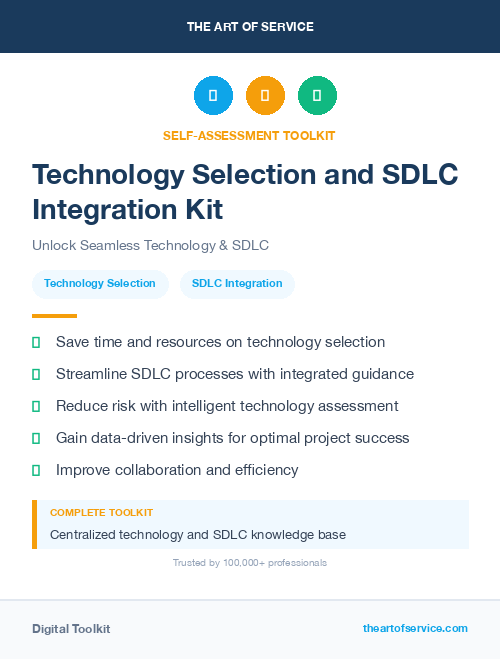 Technology Selection and SDLC Integration Kit