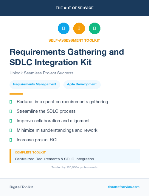 Requirements Gathering and SDLC Integration Kit