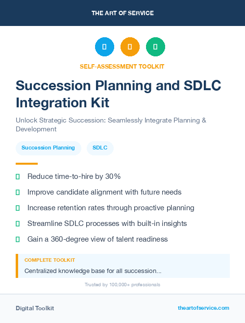 Succession Planning and SDLC Integration Kit